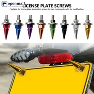 【OMALL】 Motorcycle M6 Threaded Tips Screw Modified Fender Washer Bumper Engine Screws License Plate 
