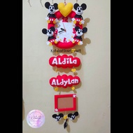 Jam mickey mouse frame foto