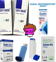 BIOMOL 100D inhaler HFA ILIADIN NASAL DROP FOR ADULT & CHILDREN 6+ 10ML / HIDUNG BERAIR & TERSUMBAT/