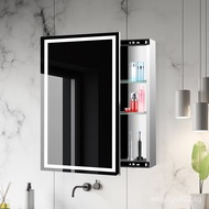 Source Manufacturer Wall-Mounted Stainless Steel Bathroom Mirror Cabinet Smart Mirror Cabinet with Light Separate Bathroom Bathroom Mirror Storage