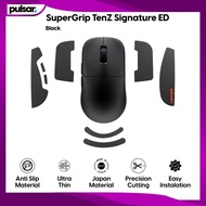 Pulsar Gaming Mouse Accessories SuperGrip TenZ Signature ED Black Black Anti Slip Precision Control 