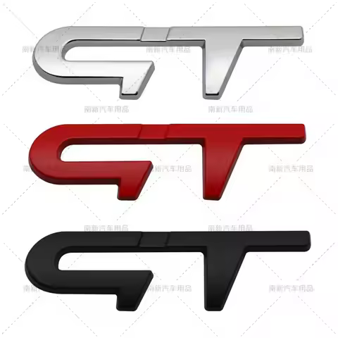 3D Metal GT RS Sport Logo Car Rear Trunk Emblem Badge Sticker for Renault Logan Clio Megane Kangoo 1