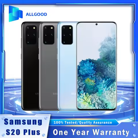 Original Samsung Galaxy S20+ 5G G986U1 6.7" 120Hz AMOLED 12GB RAM 128GB/512GB ROM Snapdragon 865 64M
