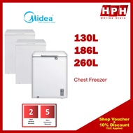 Midea Chest Freezer (130L / 186L / 260L) Peti Pembeku WD-260WA MD-RC151FZB01 MD-RC207FZB01