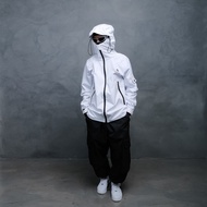 PUTIH Jacket Gorpcore Anorak Waterproof Nagoya Montain Waterproof Windbreakers - White