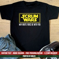 Scrum Wars T-Shirt Funny Birthday Nations Rugby Husband Dad 6 Star