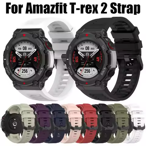 Sport Strap For Amazfit T-rex 2 Band Replacement Original Silicone bracelet for Amazfit T-rex 2 Smar