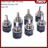 TMOY 1pc 534-1-1 Spectorl Precision Coil Wire Wound Potentiometer 534 2w 100R 200R 500R 1K 2K 5K 10K