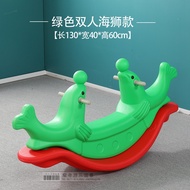 H-Y/ Two-Color Sea Lion Seesaw.Plastic Seesaw for Children.Parent-Child Garden Double Rocking Horse.Kindergarten Teachin