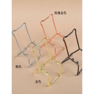 Small Small Chair Mobile Phone Stand Simple Iron Creative Metal Ornaments Ore Rough Stone Crystal Ag