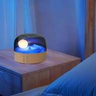 [guupcw] Decorative Night Light Ambient Lighting Dimmable Moon Lamp Bedside Light for Office Study D