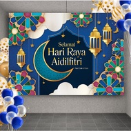 ⭐READY STOCK⭐ Banner Decoration  Backdrop - Hari Raya Aidilfitri  Hari Raya Haji  Custom