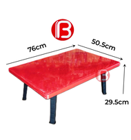 (B BOSS) Plastic Foldable Table Japanese Table Red Table ABC Table Prayer Table KID ABC STUDY TABLE 