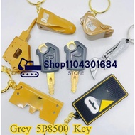 8H-5306 5P8500 Ignition Key with Bucket Key Chain Bottle Opener Keychain for CAT Excavator Heavy Equ