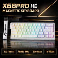 Attack Shark X68PRO HE Compact Wired Mechanical Gaming Keyboard, Responsive Switch, USB Wired Connec