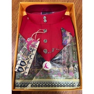 [FREE SAMPIN] BAJU MELAYU ELRAH SENNA (ORANGE - YELLOW SERIES) FREE BUTTON
