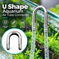 EBINLMY Aquarium Airline Connector, 4-5mm Tube Rust Resistant Air Tube Connector,  U Shape Stainless