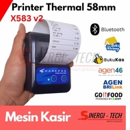 Ready JT PRINTER THERMAL BLUETOOTH MINI 58mm SPX583 V2 CETAK STRUK BENSIN KASIR