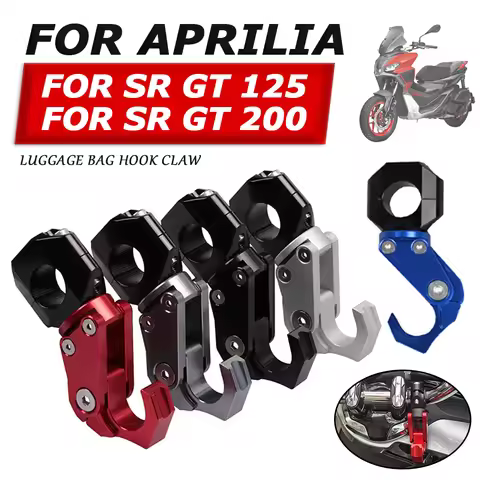 For Aprilia SRGT200 SR GT 200 SR GT 125 SR200 GT Motorcycle Accessories Luggage Bag Hook Claw Hanger