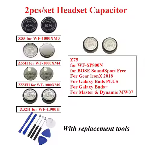 2pcs New Z55H Z55 Z55FH Z32H Z75 for WF-1000XM3 WF-1000XM4 WF-1000XM5 WF-L900H Soundsport Free Gear 