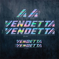 Fixie Vendetta Bike Frame Sticker Cutting Sticker Fixie