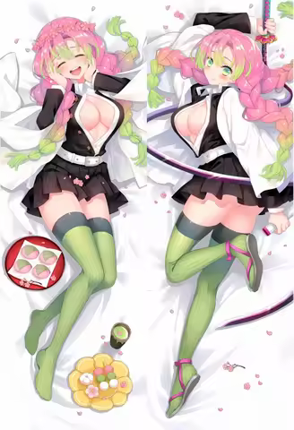 Anime Kanroji Mitsuri Cosplay Dakimakura Pillow Case Hugging Body Prop