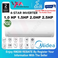[ Save 4.0 ] Midea 1.0 1.5 2.0 2.5 hp Xtreme Save R32 Inverter Air Conditioner / Aircond / Air Cond 
