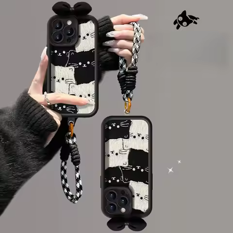 Cute Cat Lanyard Case For Huawei Honor 400 Pro Magic 7 Lite 6 5 Pro 5G 300 200 90 8X X9 Y7A X7 70 Y9