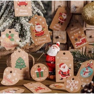 Painted Christmas Tag Amazon Creative Kraft Paper Christmas Card DIY Party Gift Packaging Card