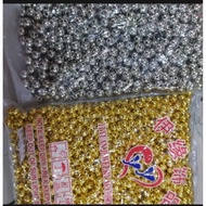 8MM GOLD PEARL MOTE SUPER SHINY QUALITY SILVER/ - CONTENTS 1 POUND & 1 POUND