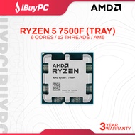 AMD Ryzen 5 7500F Processor | 6 Cores, 12 Threads | AM5 (Tray Unit)