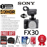 SONY FX30 DIGITAL CINEMA CAMERA WITH XLR HANDLE UNIT 26.1MP APSC BSI CMOS SENSOR CINEMA CAMERA VIDEO