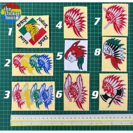 APACHEE DESIGNS STICKER CUTTING OVERLAPPING REFLECTIVE