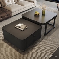 New Style Living Room Small Apartment Combination Coffee Table Square Coffee Table Modern Simple Inf