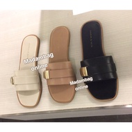 Charles Keith Duckle Slide Sandals รองเท้าแตะ ส้นแบน