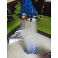 Ready-to-use fishing net 2.5 inches - 4 inches 0.20 string 50 meters long