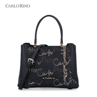 Carlo Rino Black Playful Dame Top-Handle Bag