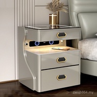 Modern Charging Integrated Fingerprint Lock Bedroom Simple Safe Wireless Bedside Table Bedside Table