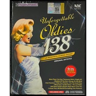UNFORGETTABLE OLDIES - 138 Beautiful Classic Golden Collection (ORIGINAL ARTISTES) 2009 NSR HRDM 6 C