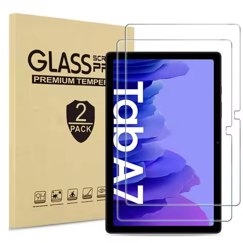 2 Pack 9H Tempered Glass Film Protection Shield Screen Protector for Samsung Galaxy Tab A7 10.4 2020