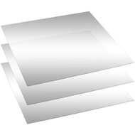 Yookeer 3 Pcs Two Way Mirror Glass, 12x12x0.04 Inch Acrylic Infinity See Through Mirror Sheet for Ma