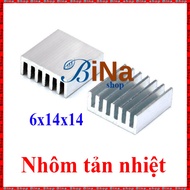 6x14x14mm aluminum heatsink for Led chip heatsink, chipset