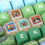One Piece Luffy Unique Keyboard Cap Transparent Replacement Single Mechanical Keyboard Customized Li