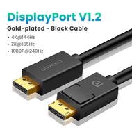 สาย UGREEN Displayport 8K 4K14 DP1.4 4Hz สายเคเบิลภาพเสียงสำหรับ Xiaomi กล่องทีวีคอมพิวเตอร์วิดีโอเกมจอแลปท็อปคอมพิวเตอร์ DP Cable Display Port