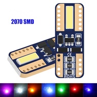1pcs W5W T10 Led Canbus No Error Car Interior Reading Light T10 2 SMD 2070 Chip Wedge License Plate 
