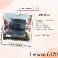 Notebook / Laptop Bekas Lenovo G470 Intel Pentium Ram 2Gb HDD 500Gb