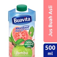 Buavita Jus Buah Jambu Kaya Vitamin C 500Ml - Guava Juice, Jus Jambu, Jus Buah Asli   - Isi 2