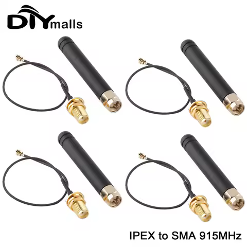 1/4pcs 915MHz LoRa Antenna U.FL IP-EX to SMA Connector Pigtail 2dBi Suitable For ESP32 Lora Board Lo