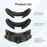 AMVR Face Mask Cover for Quest 3 Facial Interface Ice Silk Fabric Replacement Pad VR Glasses Parts