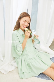 เดรส เชิ้ต Crepe Dress - Matcha Ps Story